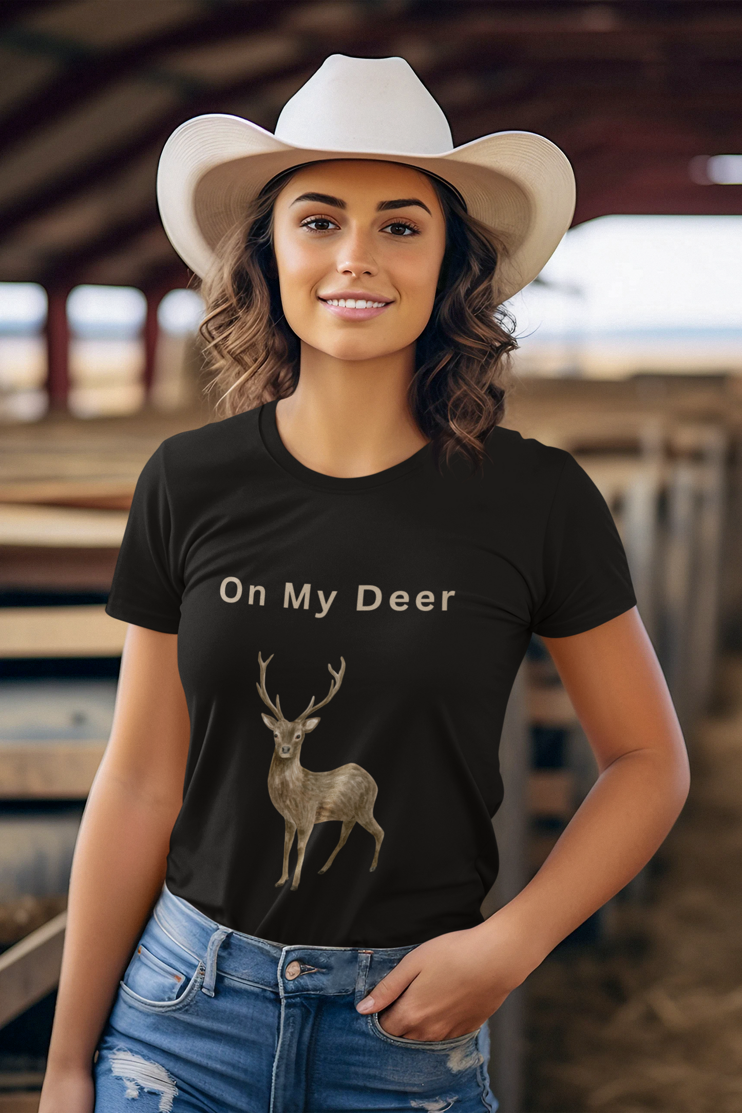 On My Deer Women's Heavy Cotton Tee